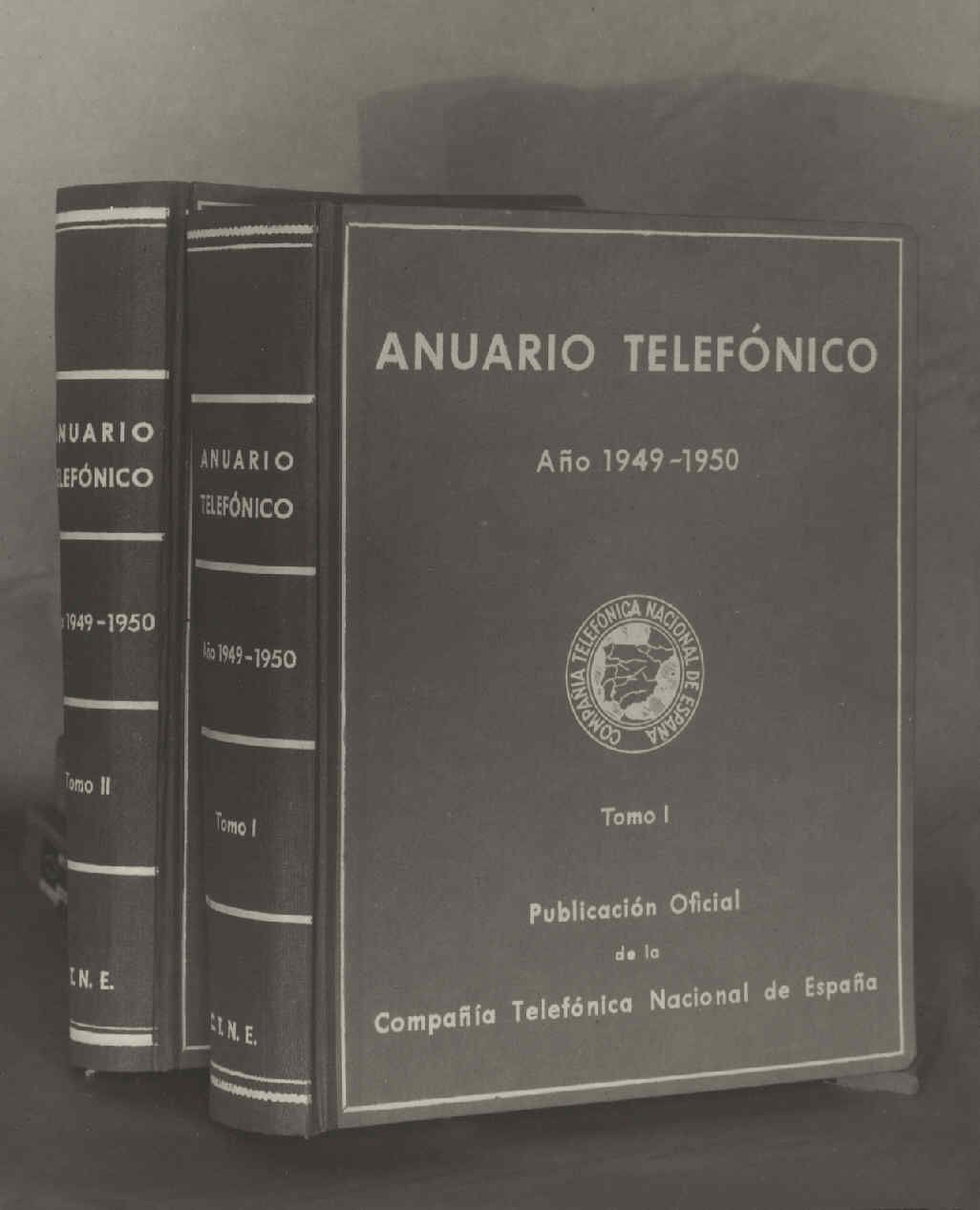 Anuario telefónico 1949-1950